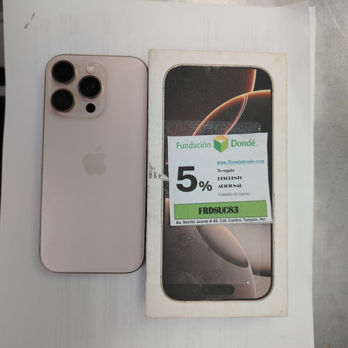 CELULAR APPLE IPHONE 16 PRO A3292 (2024) 256 GB 8 GB RAM (SEMINUEVO)