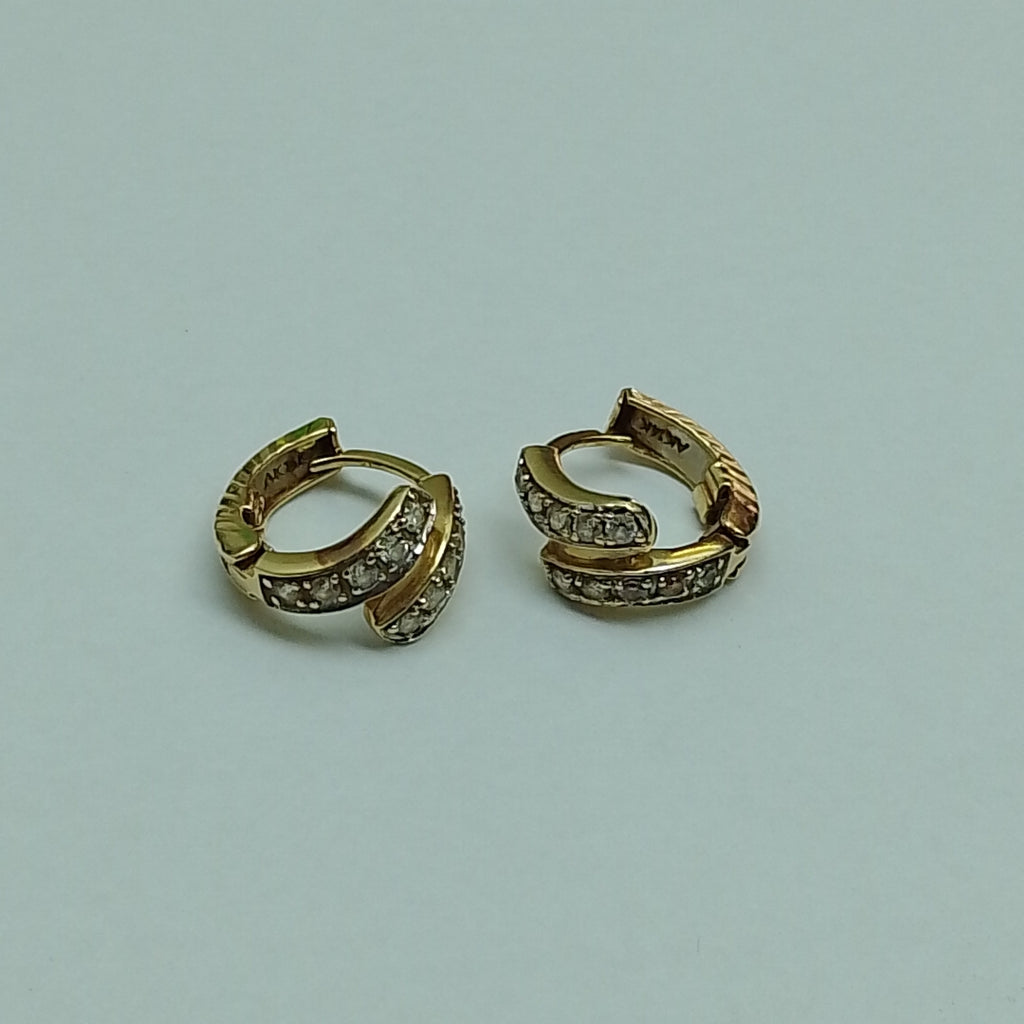 ARRACADAS PAR ORO 14 K 3.3 GRMS (SEMINUEVO)