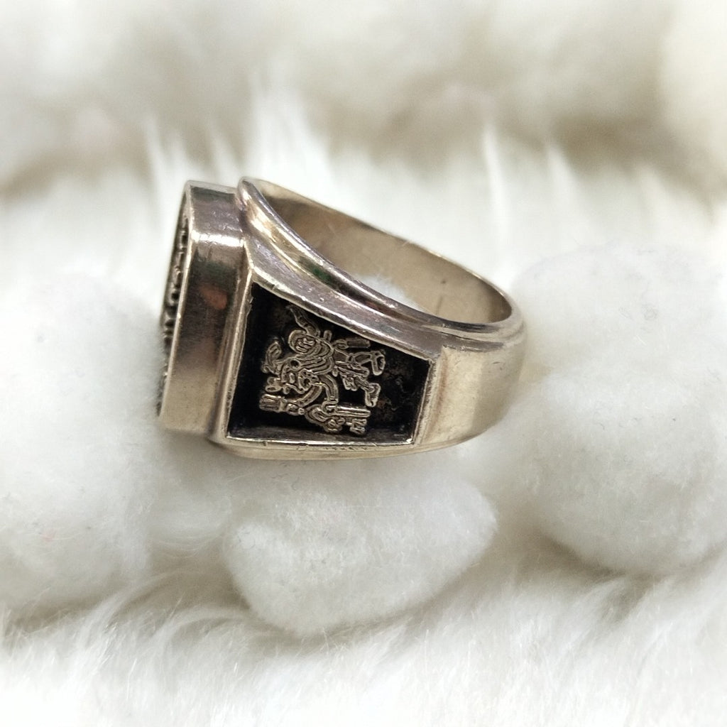 ANILLO DE GRADUACIÓN ORO, ORO BLANCO 10 K 22.9 GRMS (SEMINUEVO)