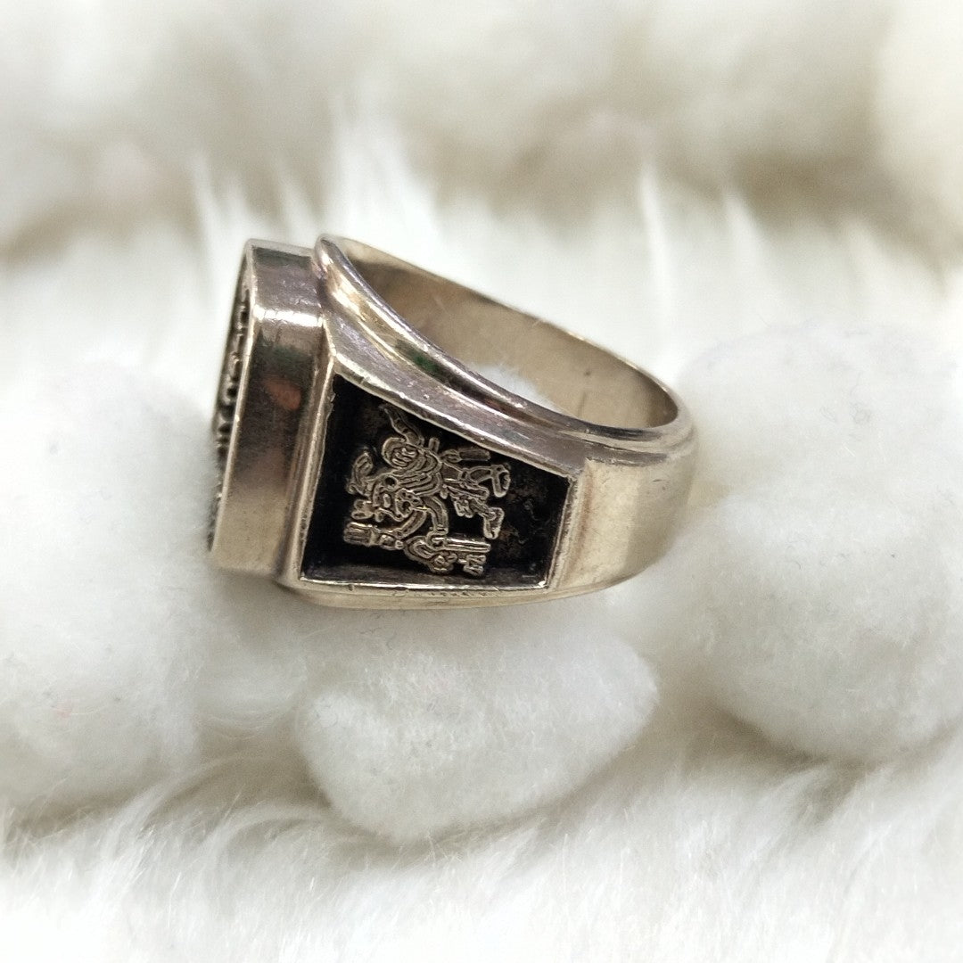 ANILLO DE GRADUACIÓN ORO, ORO BLANCO 10 K 22.9 GRMS (SEMINUEVO)