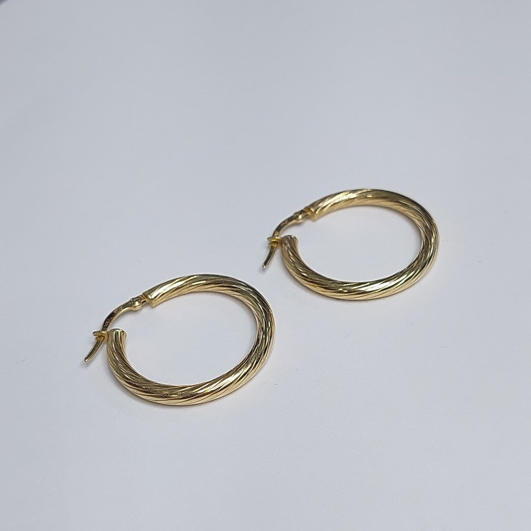ARRACADAS PAR ORO 14 K 2.3 GRMS (SEMINUEVO)