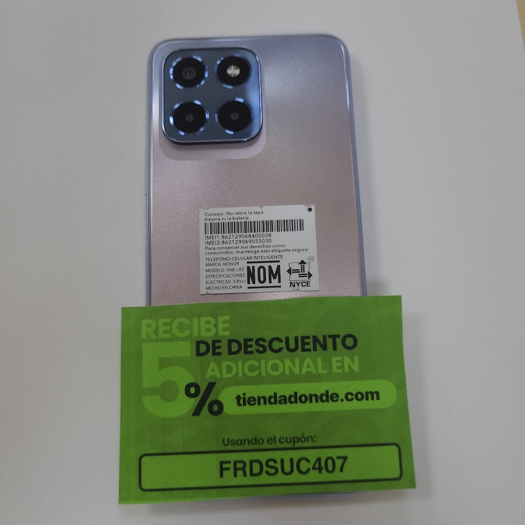 CELULAR HONOR X6S VNE-LX3 128 GB 4 GB RAM (SEMINUEVO)
