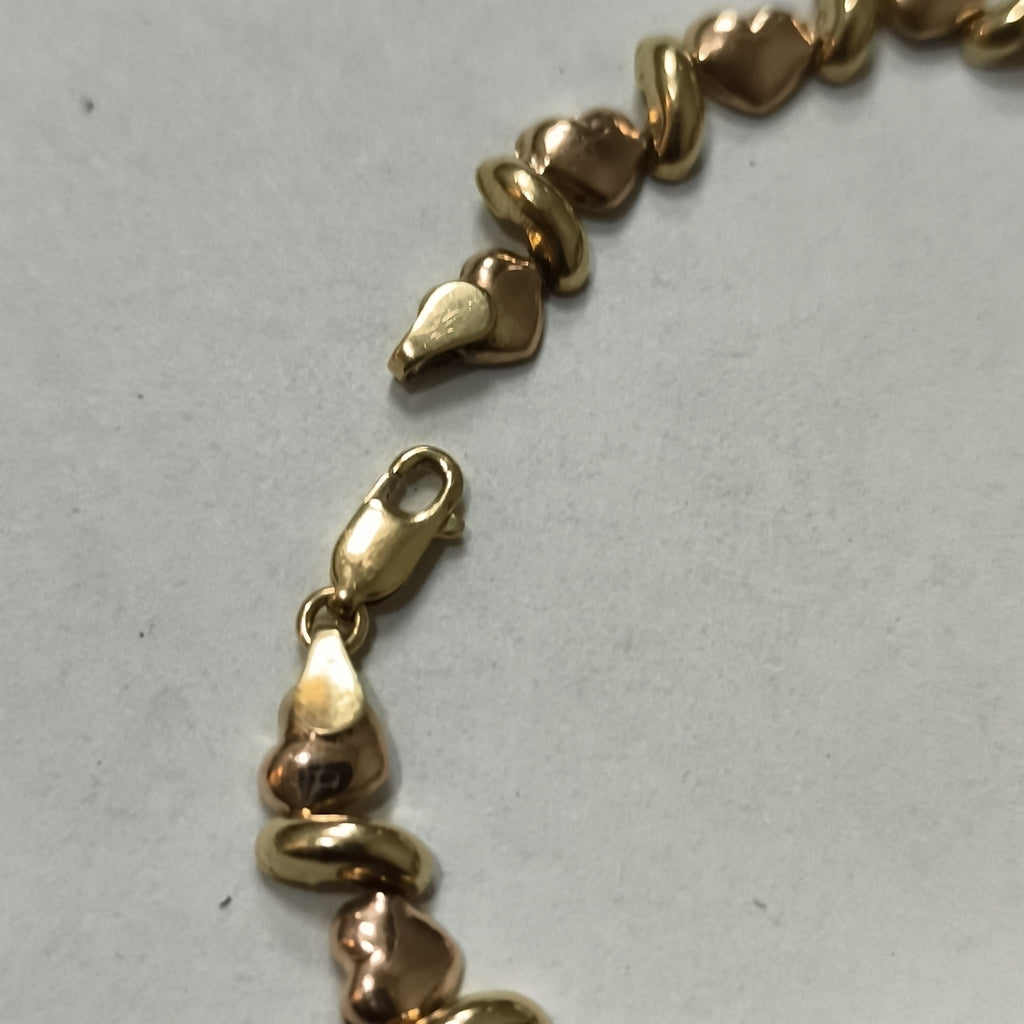PULSERA ORO COMBINADO 14 K 5,20 GRMS (SEMINUEVO)