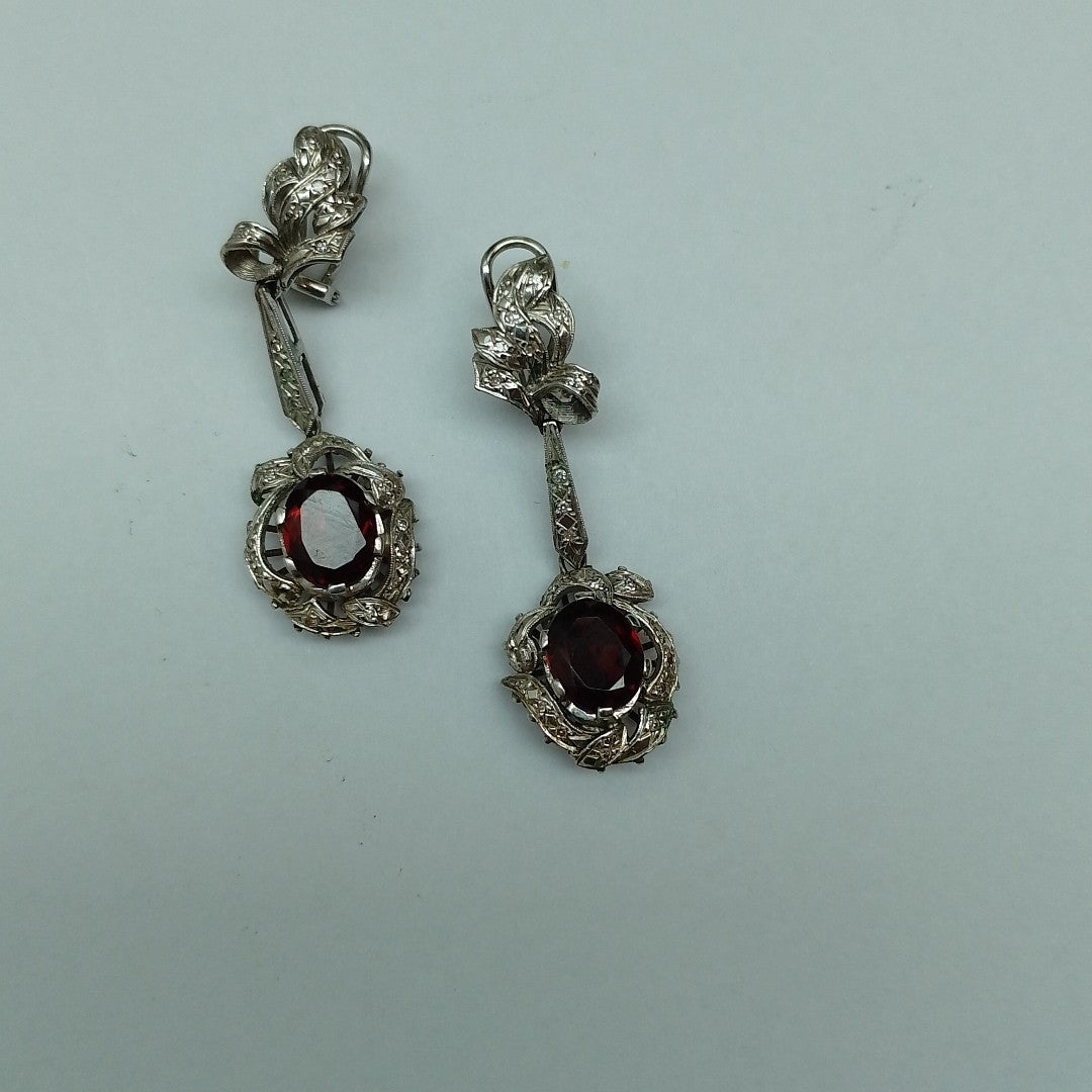 ARETES PAR ORO, ORO BLANCO 10 K 10.1 GRMS (SEMINUEVO)