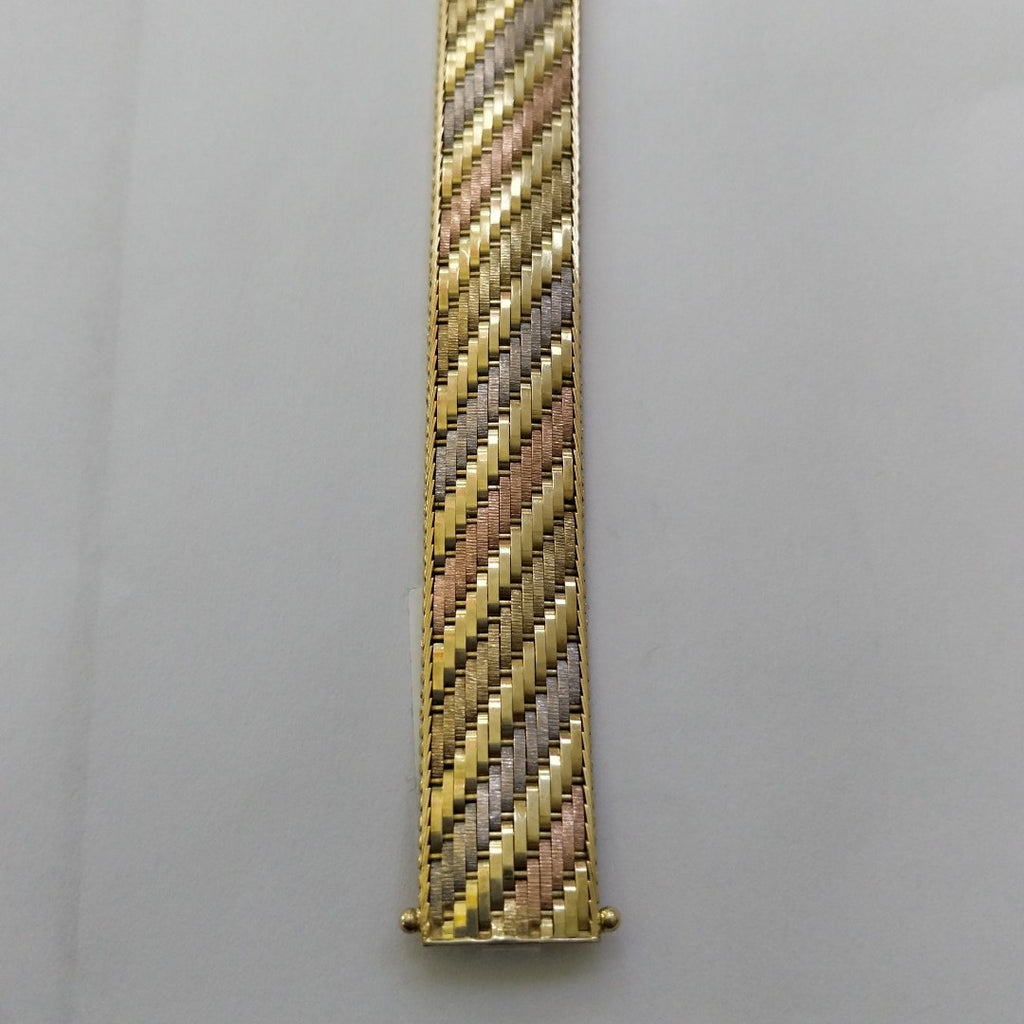 BRAZALETE ORO, RODIADO 14 K 31.9 GRMS (SEMINUEVO)