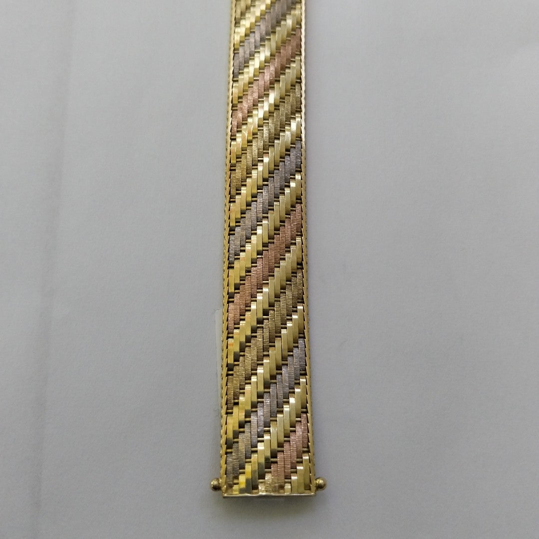 BRAZALETE ORO, RODIADO 14 K 31.9 GRMS (SEMINUEVO)