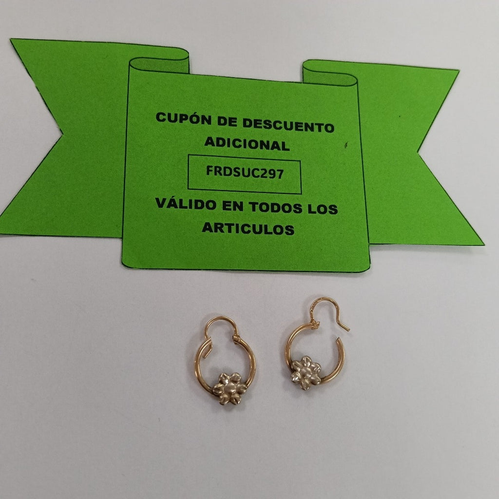 ARRACADAS PAR ORO 10 K 1.3 GRMS (SEMINUEVO)