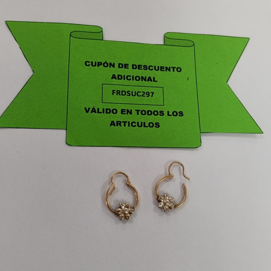 ARRACADAS PAR ORO 10 K 1.3 GRMS (SEMINUEVO)