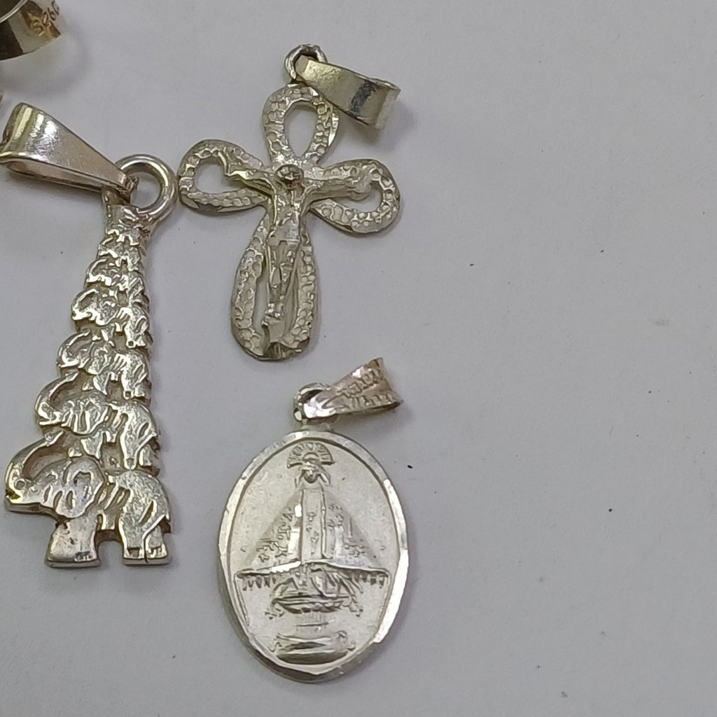 CRUZ,DIJE,MEDALLA RELIGIOSA PLATA 8,90 GRMS (SEMINUEVO)