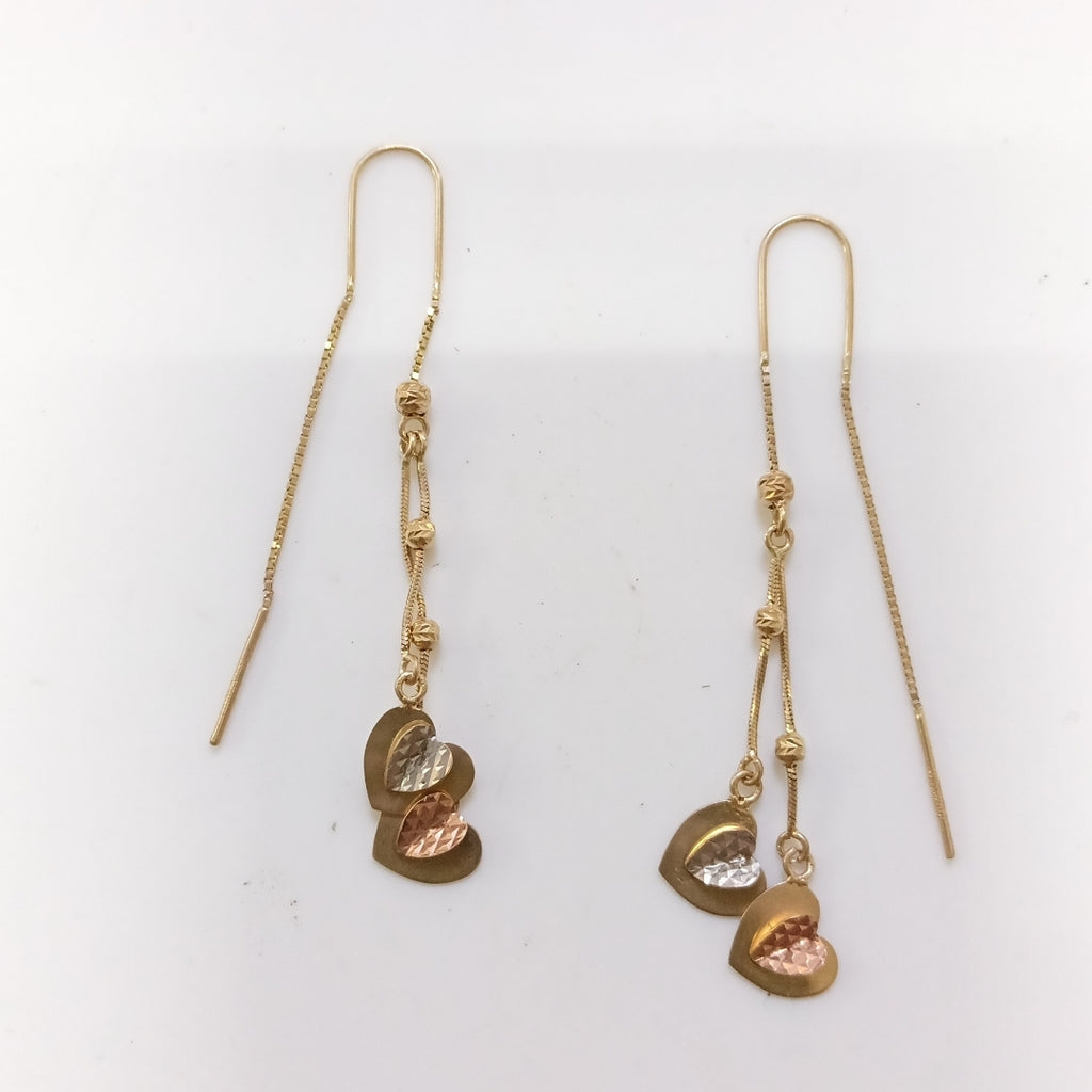 VIOLADORES PAR ORO 14 K 2.7 GRMS (SEMINUEVO)