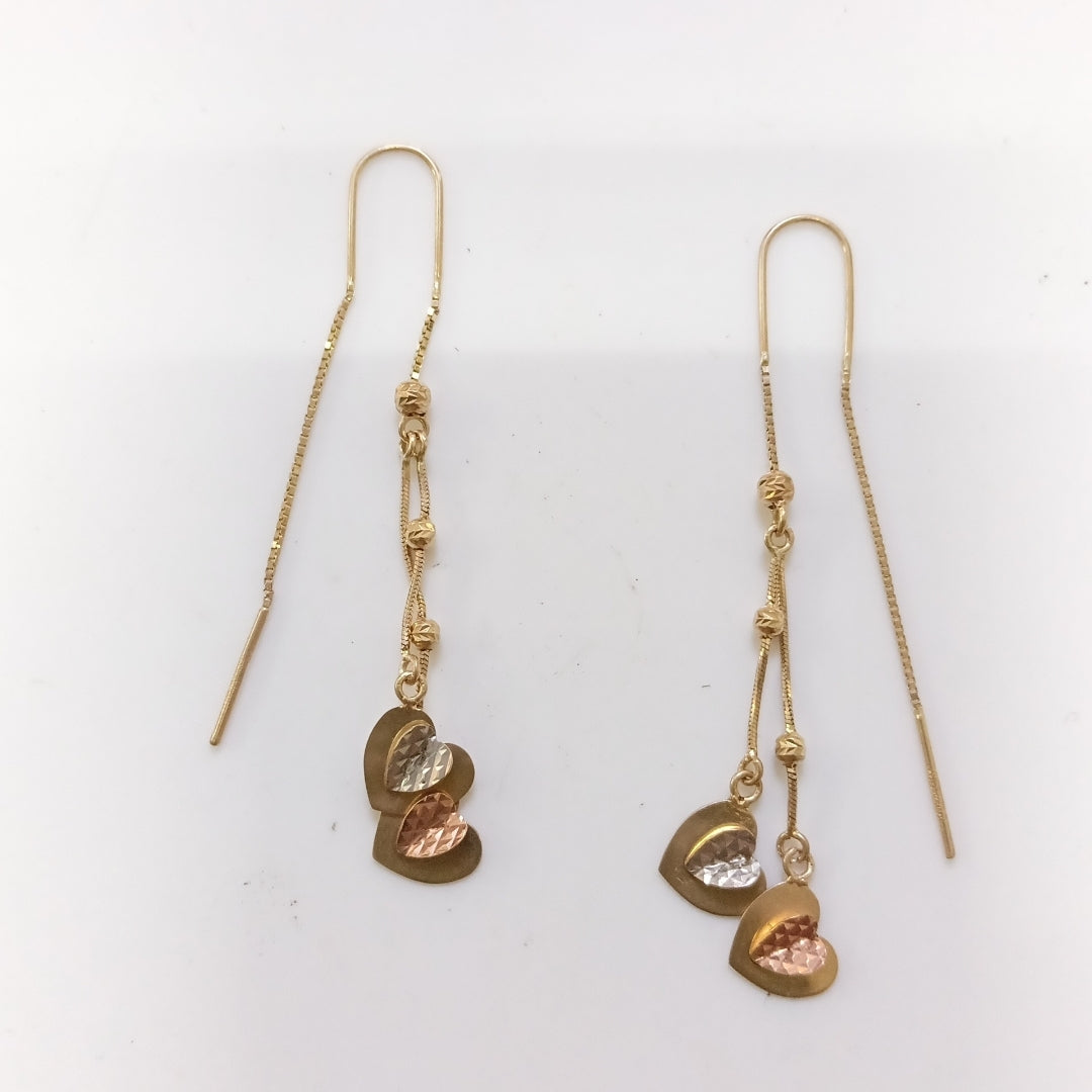 VIOLADORES PAR ORO 14 K 2.7 GRMS (SEMINUEVO)