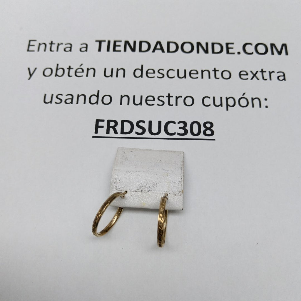 ARRACADAS PAR ORO 10 K 1.7 GRMS (SEMINUEVO)