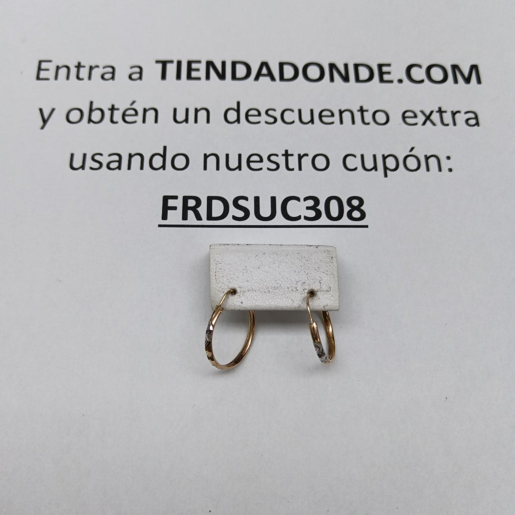 ARRACADAS PAR ORO 10 K 1 GRMS (SEMINUEVO)