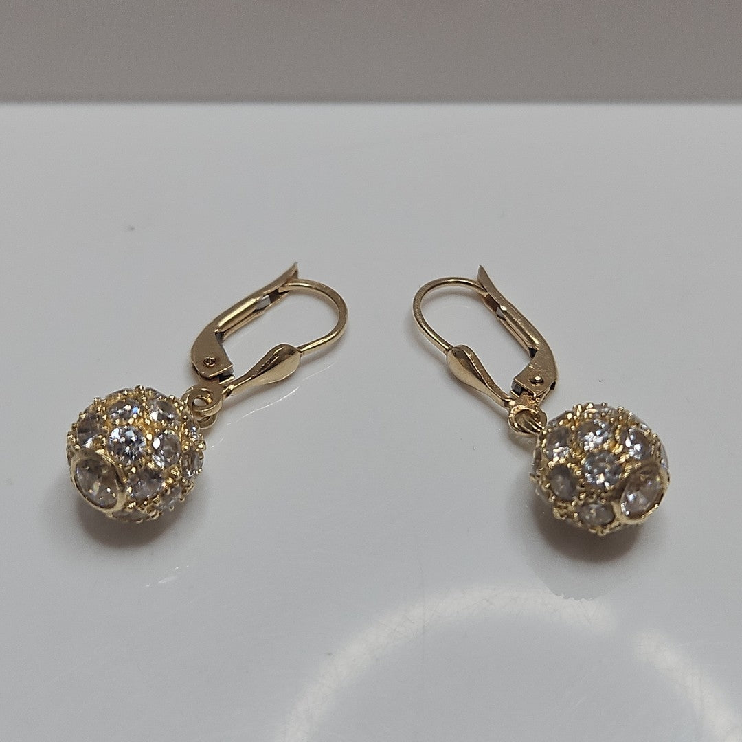 ARETES PAR ORO 14 K 4,80 GRMS (SEMINUEVO)
