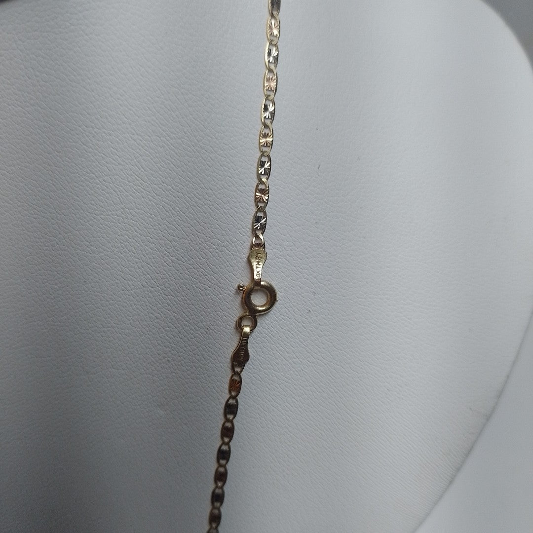 CADENA ORO, ORO COMBINADO 14 K 2.9 GRMS (SEMINUEVO)