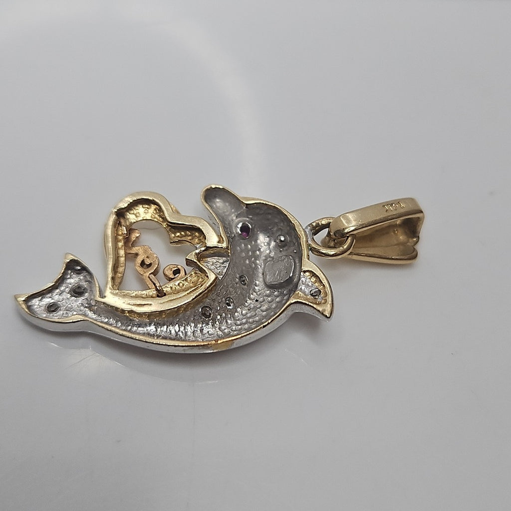 DIJE ORO,ORO BLANCO 14 K 4,60 GRMS (SEMINUEVO)