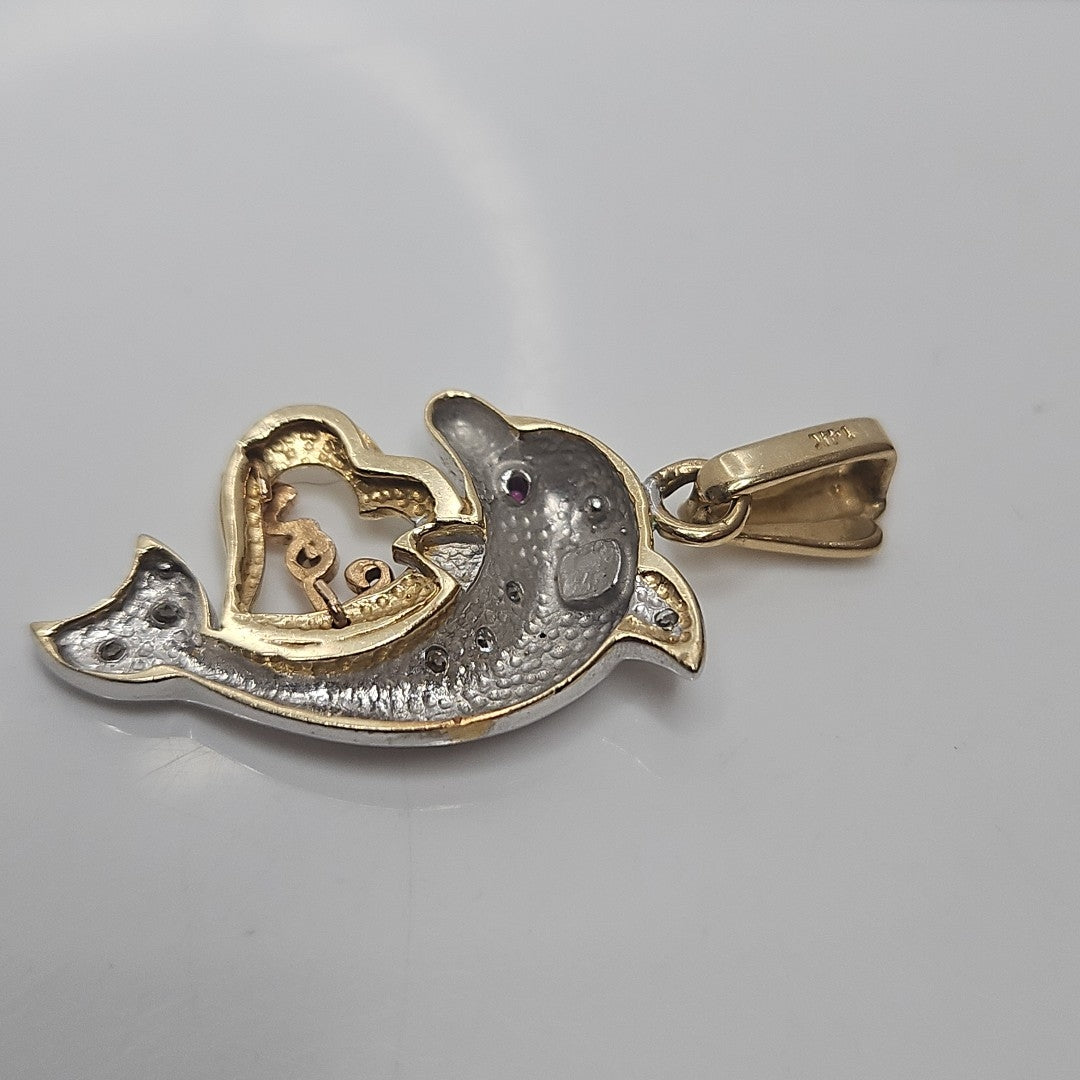 DIJE ORO,ORO BLANCO 14 K 4,60 GRMS (SEMINUEVO)