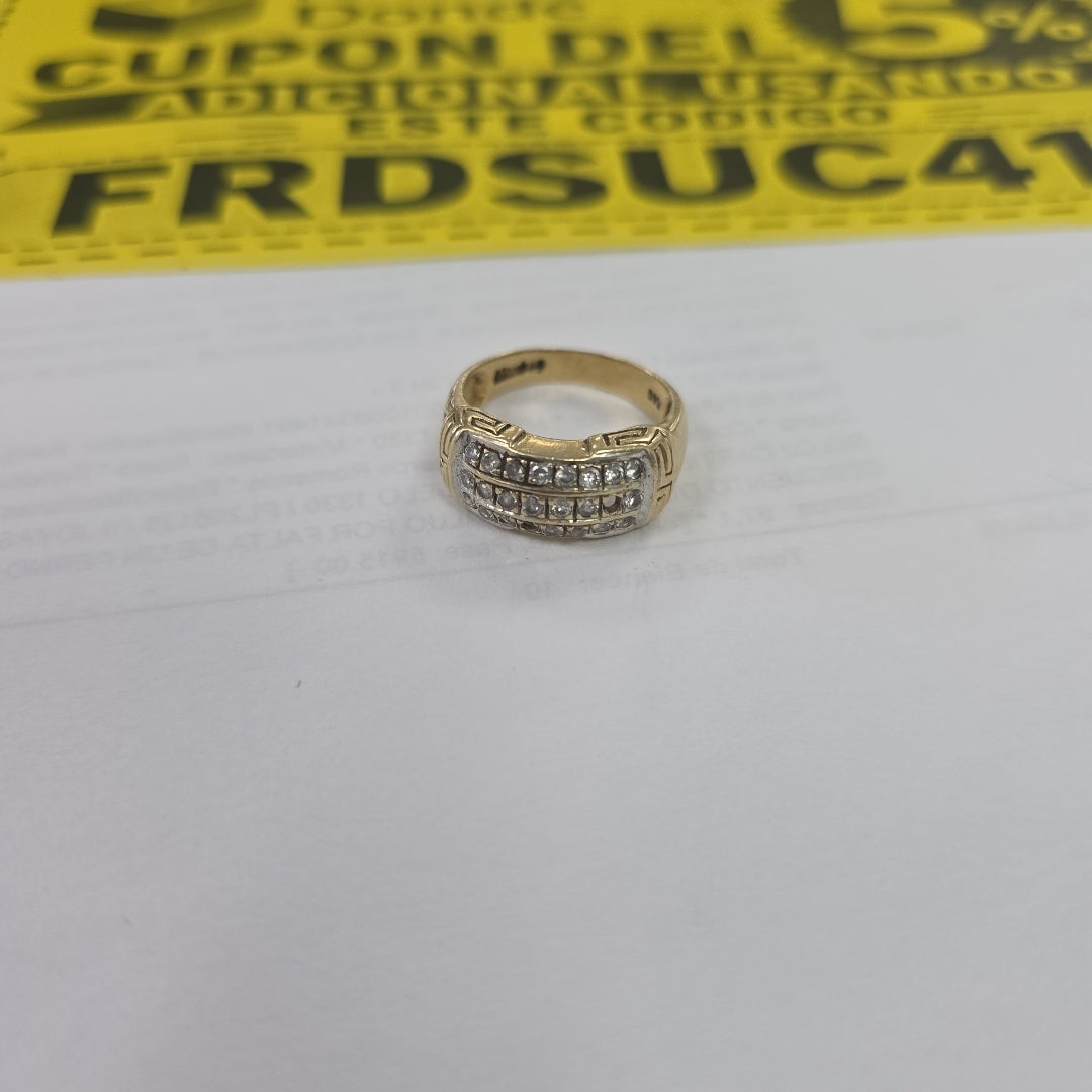 ANILLO ORO 14 K 5.3 GRMS (SEMINUEVO)