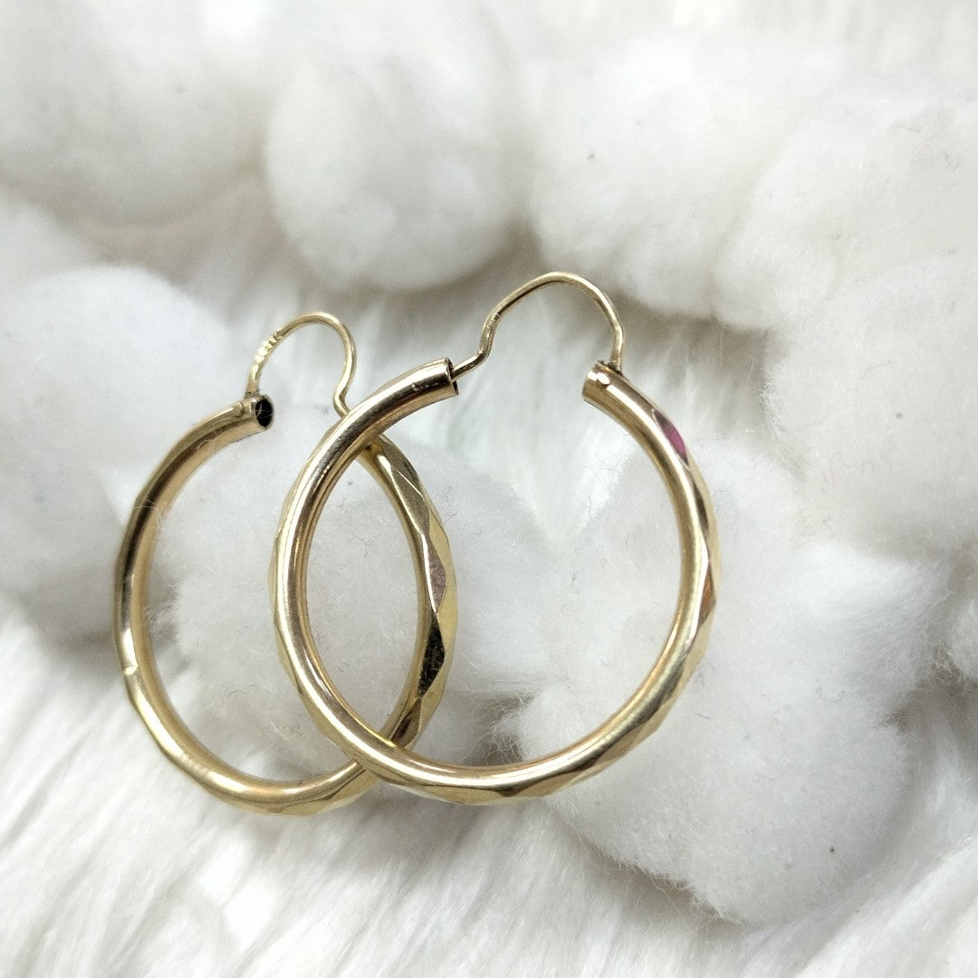 ARRACADAS PAR ORO 14 K 2.4 GRMS (SEMINUEVO)