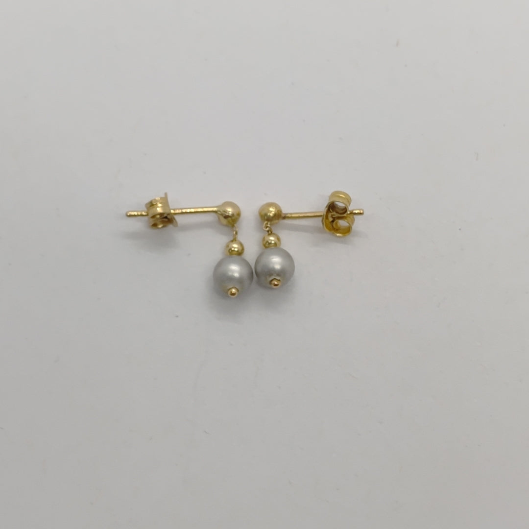 ARETES PAR ORO 14 K 1.2 GRMS (SEMINUEVO)