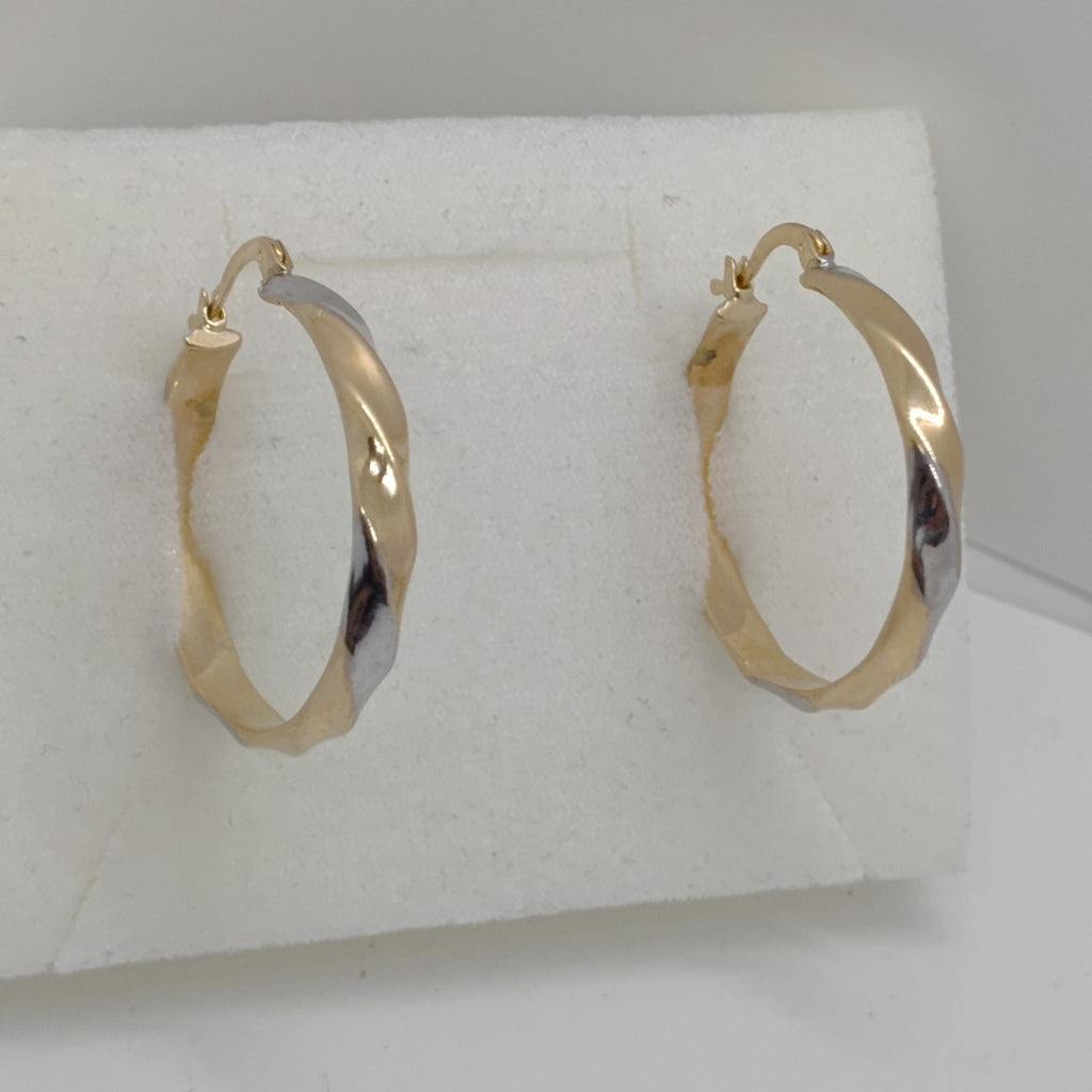 ARRACADAS PAR ORO COMBINADO 10 K 2,80 GRMS (SEMINUEVO)