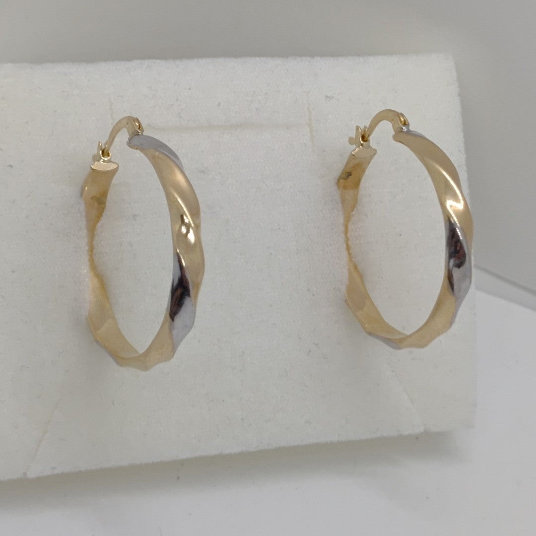 ARRACADAS PAR ORO COMBINADO 10 K 2,80 GRMS (SEMINUEVO)