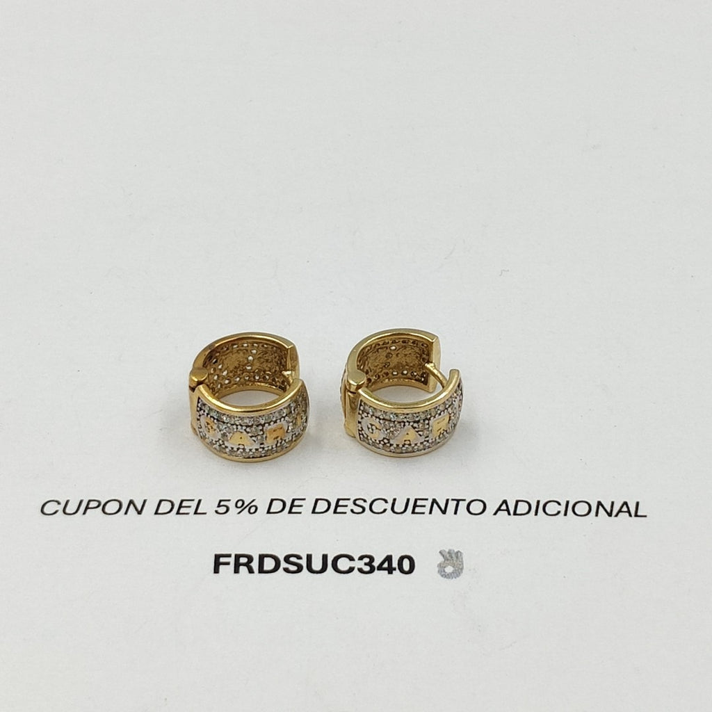 ARRACADAS PAR ORO 14 K 7,80 GRMS (SEMINUEVO)