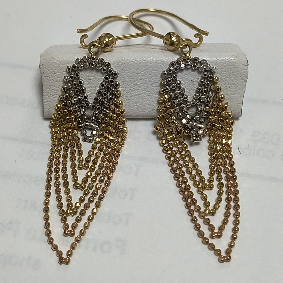 ARETES PAR ORO 14 K 2,50 GRMS (SEMINUEVO)