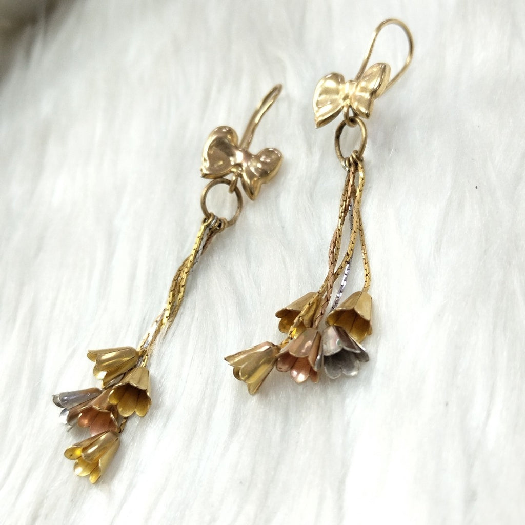 ARETES PAR ORO 14 K 5.7 GRMS (SEMINUEVO)