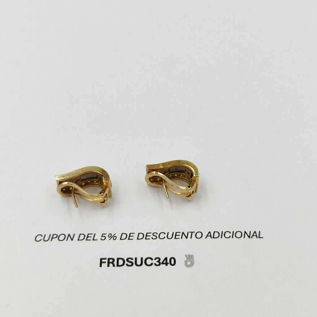 ARETES PAR ORO 14 K 8,90 GRMS (SEMINUEVO)