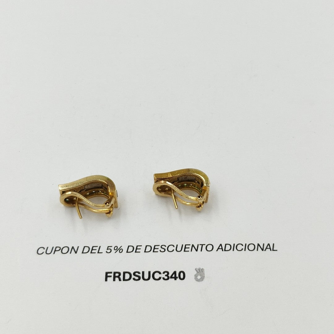 ARETES PAR ORO 14 K 8,90 GRMS (SEMINUEVO)