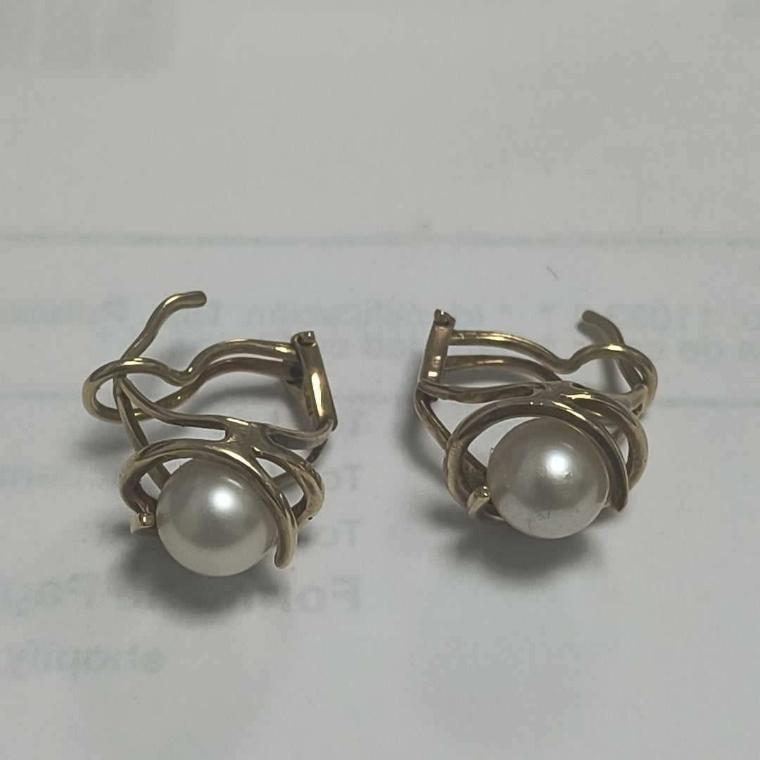 ARETES PAR ORO 14 K 5.6 GRMS (SEMINUEVO)