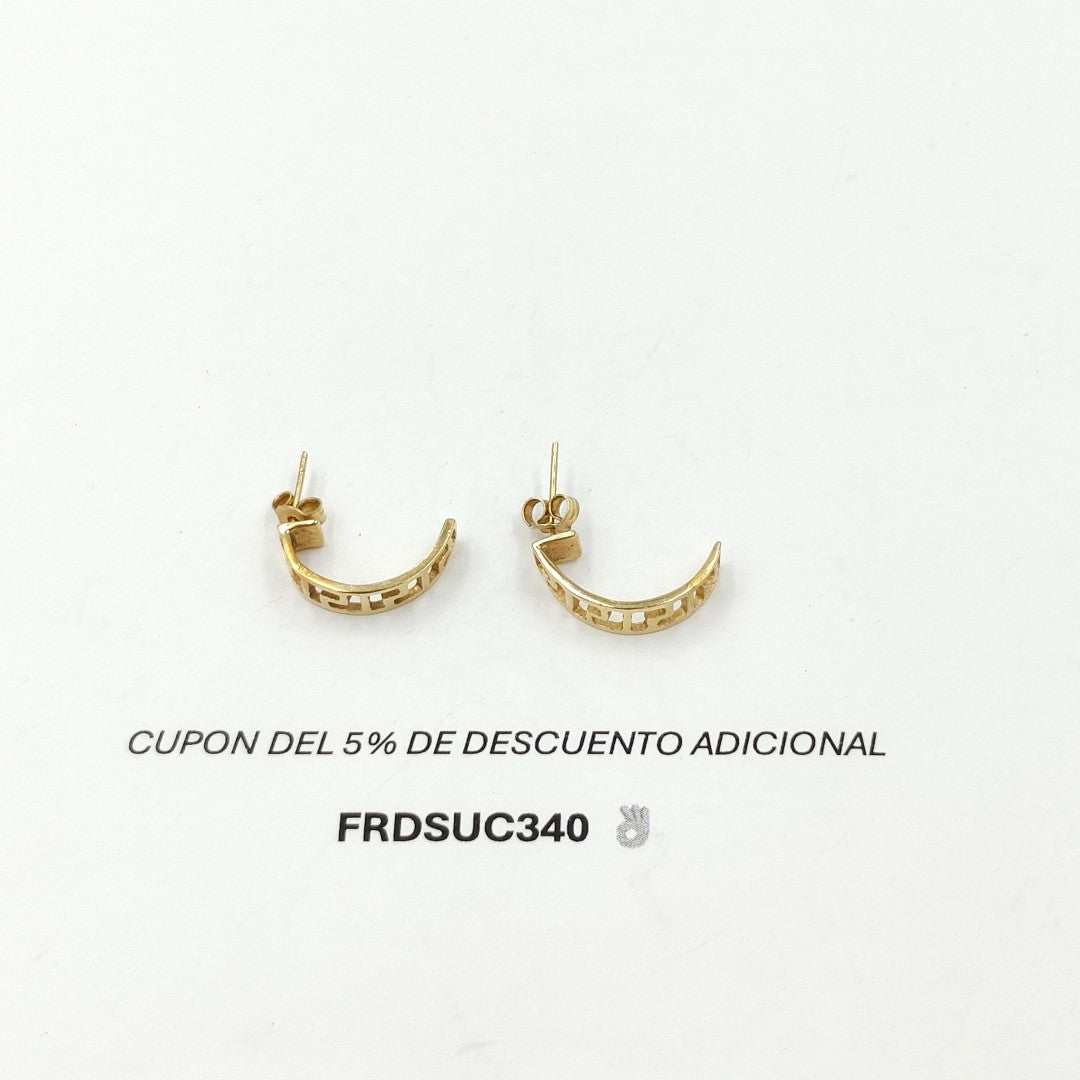 BROQUELES PAR ORO 14 K 2,60 GRMS (SEMINUEVO)