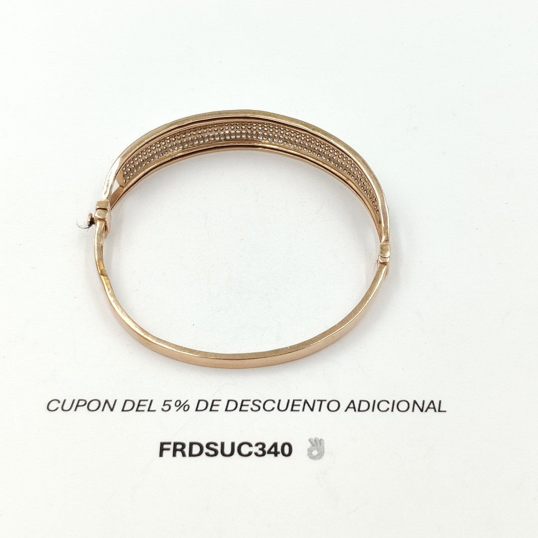 PULSERA RIGIDA ORO,ORO COMBINADO 10 K 12,40 GRMS (SEMINUEVO)