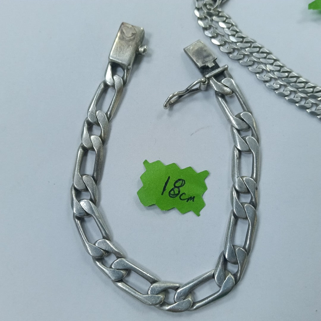 CADENA,DIJE,PULSERA PLATA 63,00 GRMS (SEMINUEVO)
