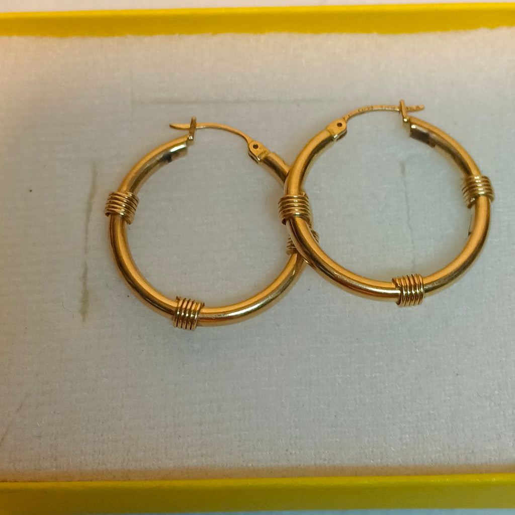ARRACADAS PAR ORO 14 K 4.6 GRMS (SEMINUEVO)