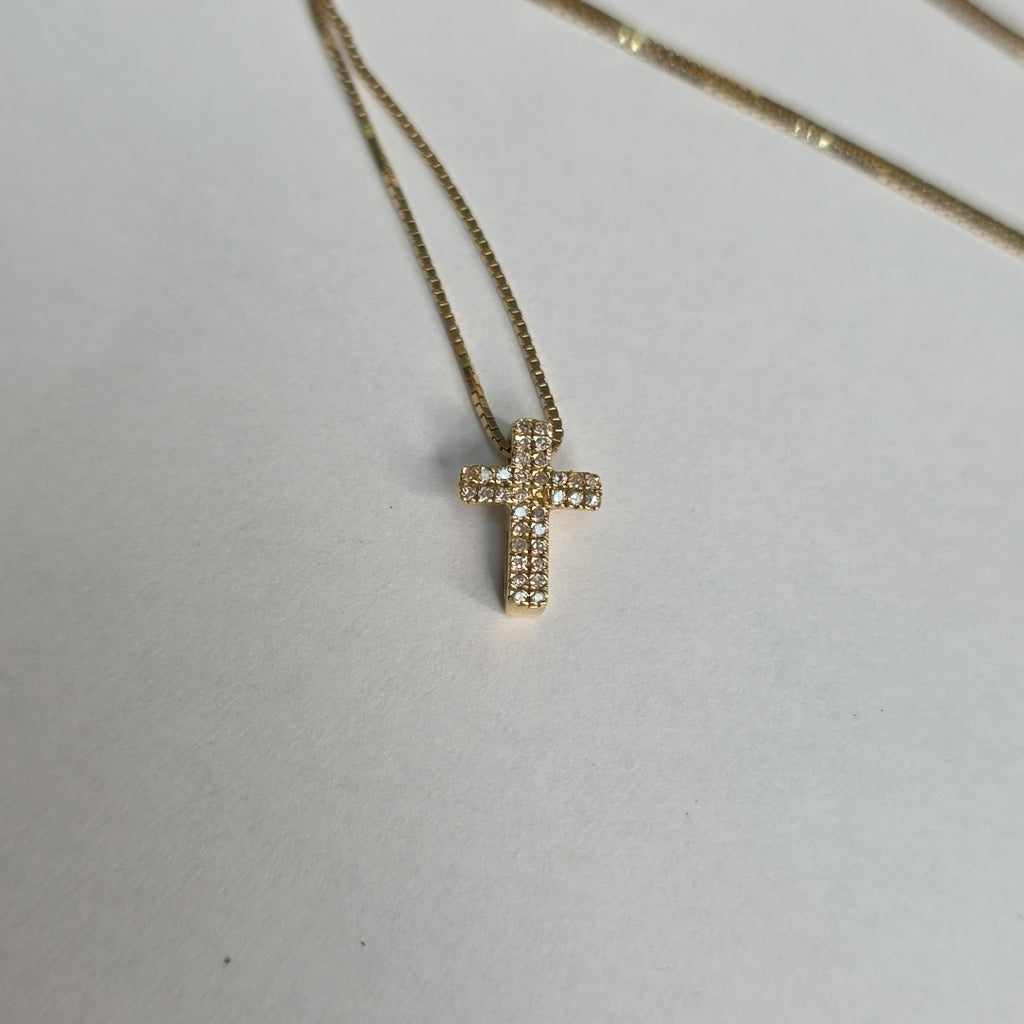 CADENA, CRUZ ORO 14 K 1.6 GRMS (SEMINUEVO)