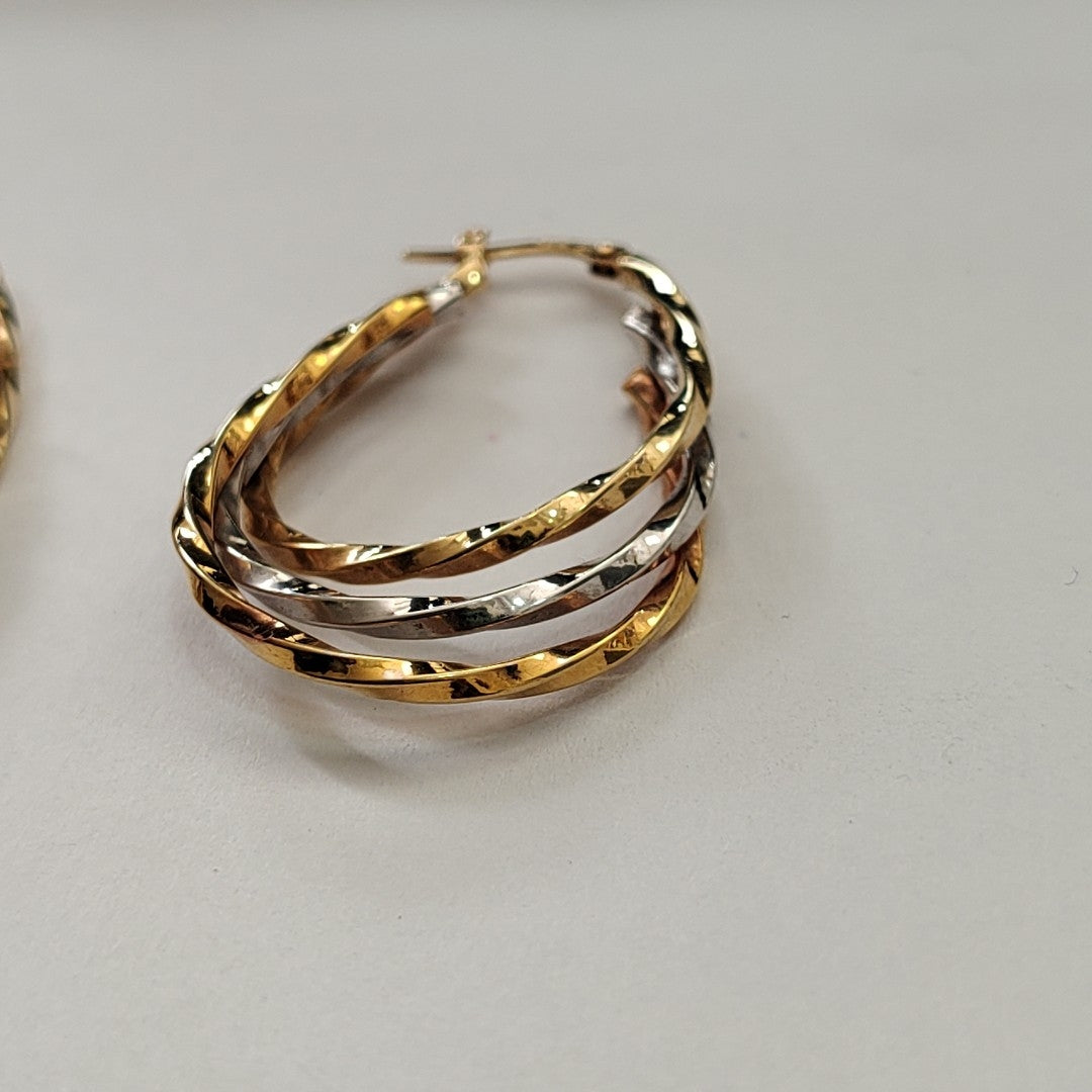 ARRACADAS PAR ORO 14 K 3,40 GRMS (SEMINUEVO)