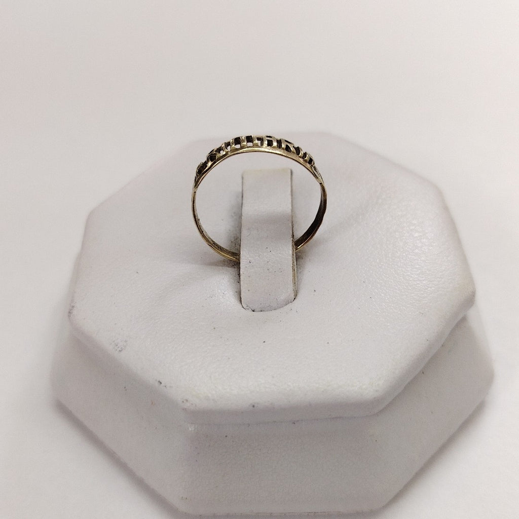 ANILLO DE GRADUACIÓN ORO 8 K 0.9 GRMS (SEMINUEVO)