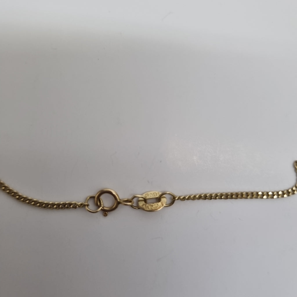 CADENAS TEJIDO BARBADA ORO 10K 50 CM 2.7 GR (NUEVO)