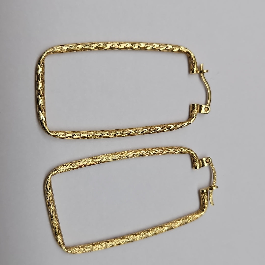 ARRACADAS PAR ORO 14 K 3,40 GRMS (SEMINUEVO)