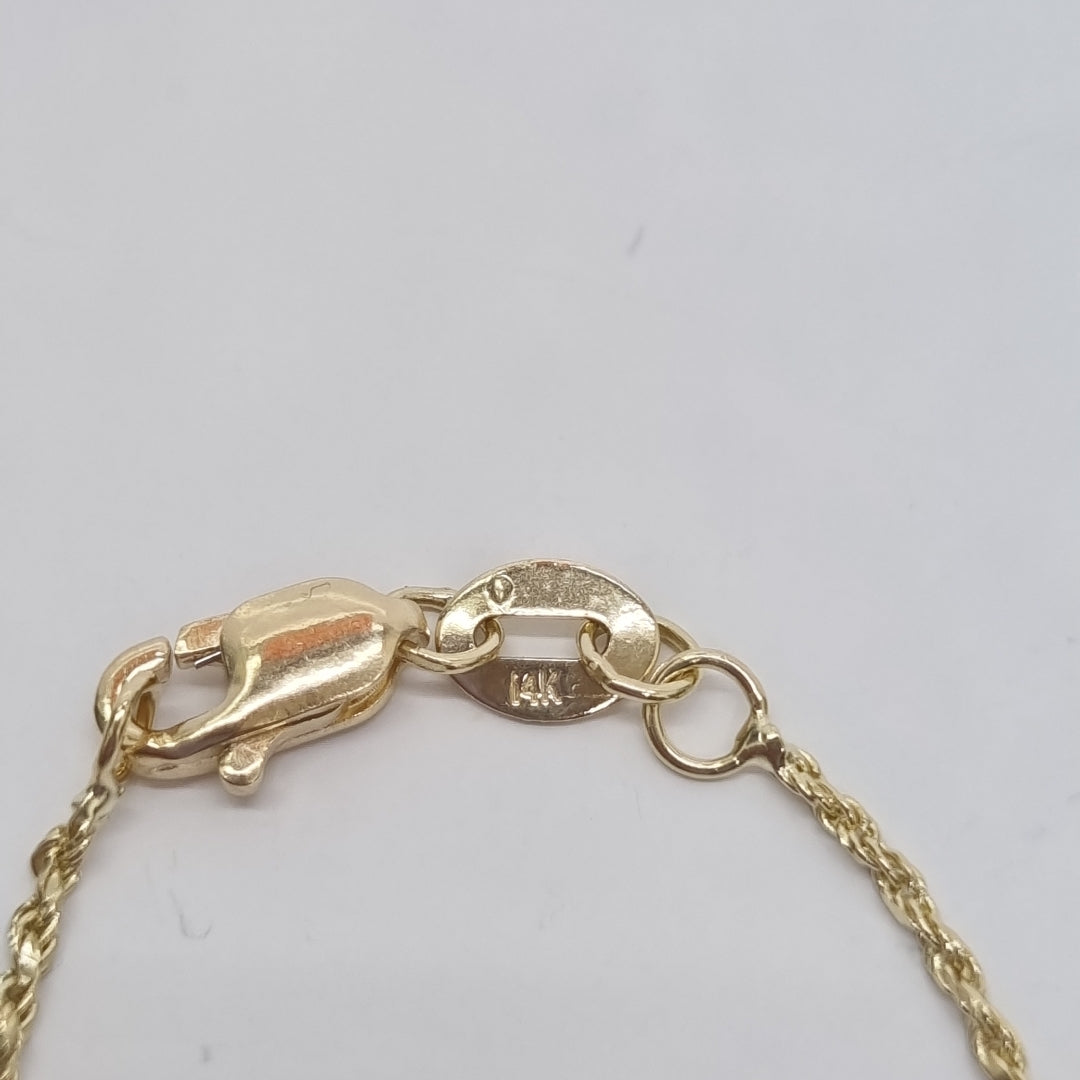 PULSERA TORZAL 14K 21 CM 1.4 GR (NUEVO)