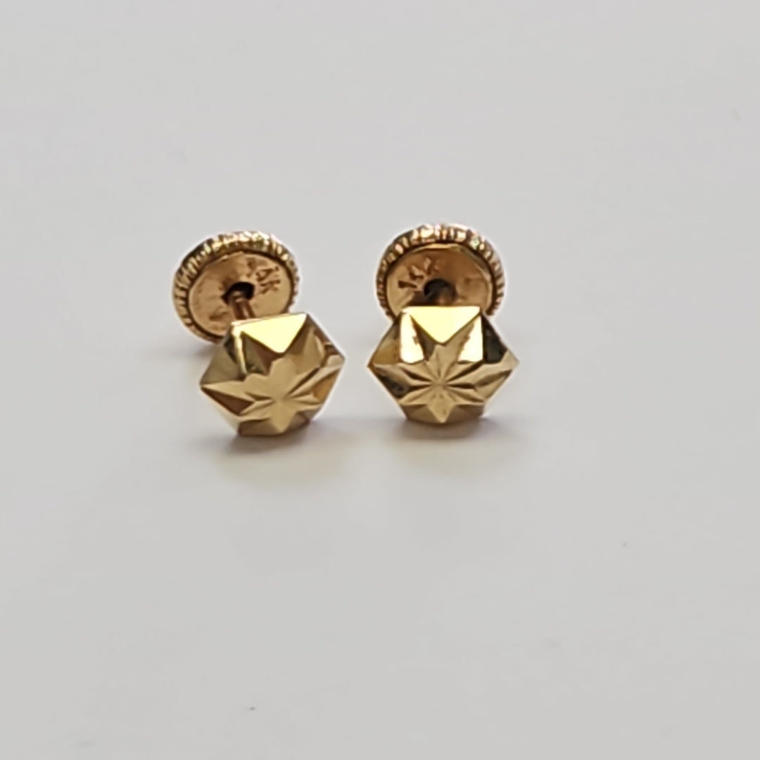 BROQUELES PAR ORO 14 K 0.4 GRMS (SEMINUEVO)