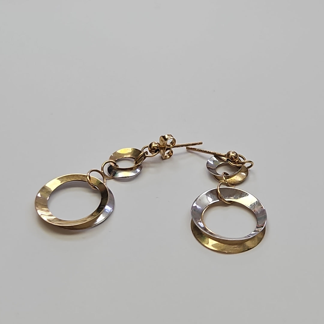 ARETES PAR ORO 14 K 2.3 GRMS (SEMINUEVO)