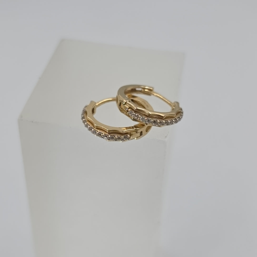 ARRACADAS PAR ORO 14 K 2,10 GRMS (SEMINUEVO)