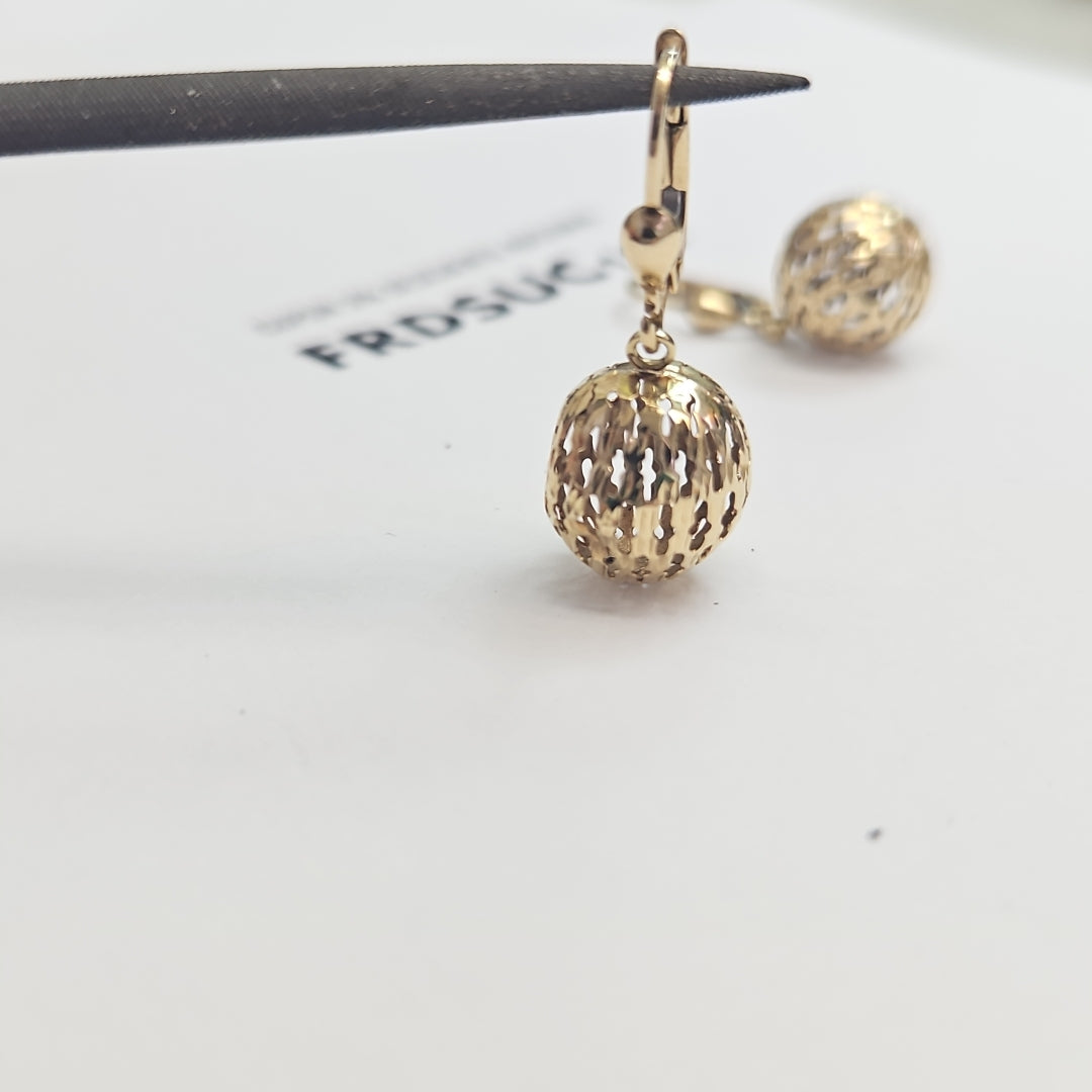 ARETES PAR ORO 14 K 2,90 GRMS (SEMINUEVO)