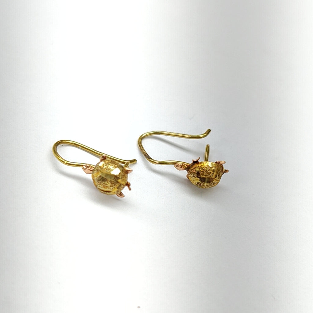 BROQUELES PAR ORO 14 K 1,00 GRMS (SEMINUEVO)
