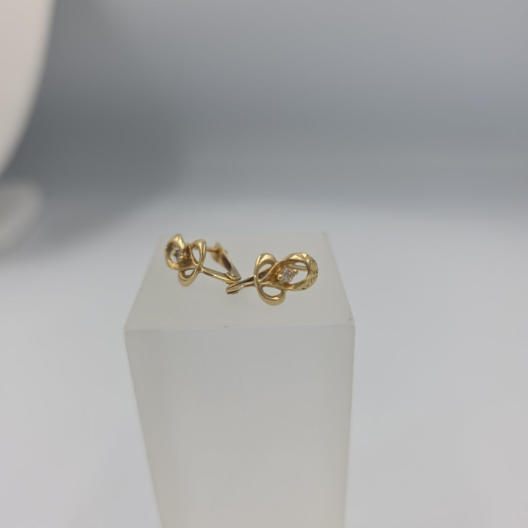 ARETES PAR ORO 10 K 1.2 GRMS (SEMINUEVO)