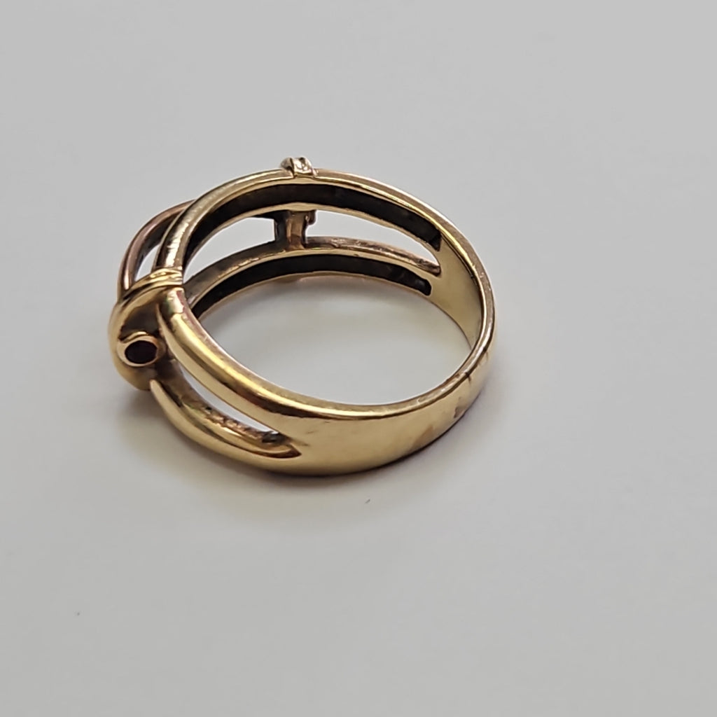 ANILLITO ORO,ORO COMBINADO 14 K 5,70 GRMS (SEMINUEVO)