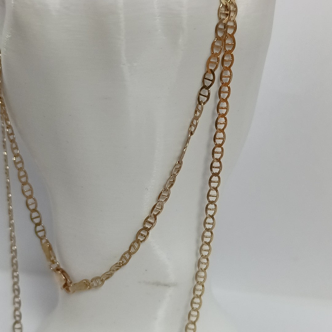 CADENAS TEJIDO GUCHI ORO 10K 60 CM 5.1 GR (NUEVO)